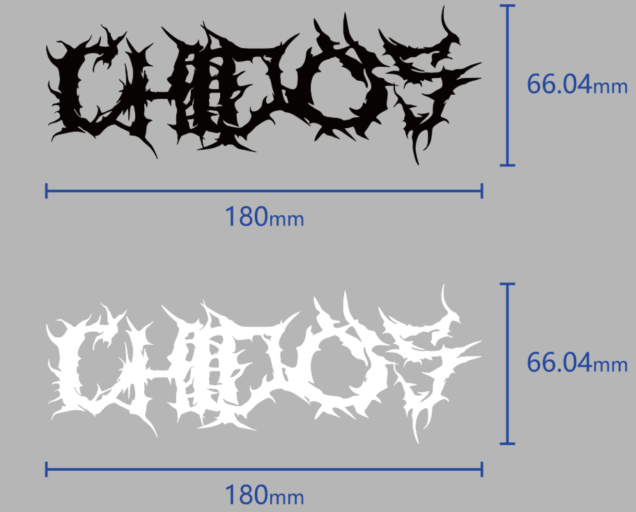 'CHIDOS' WATERPROOF DECAL